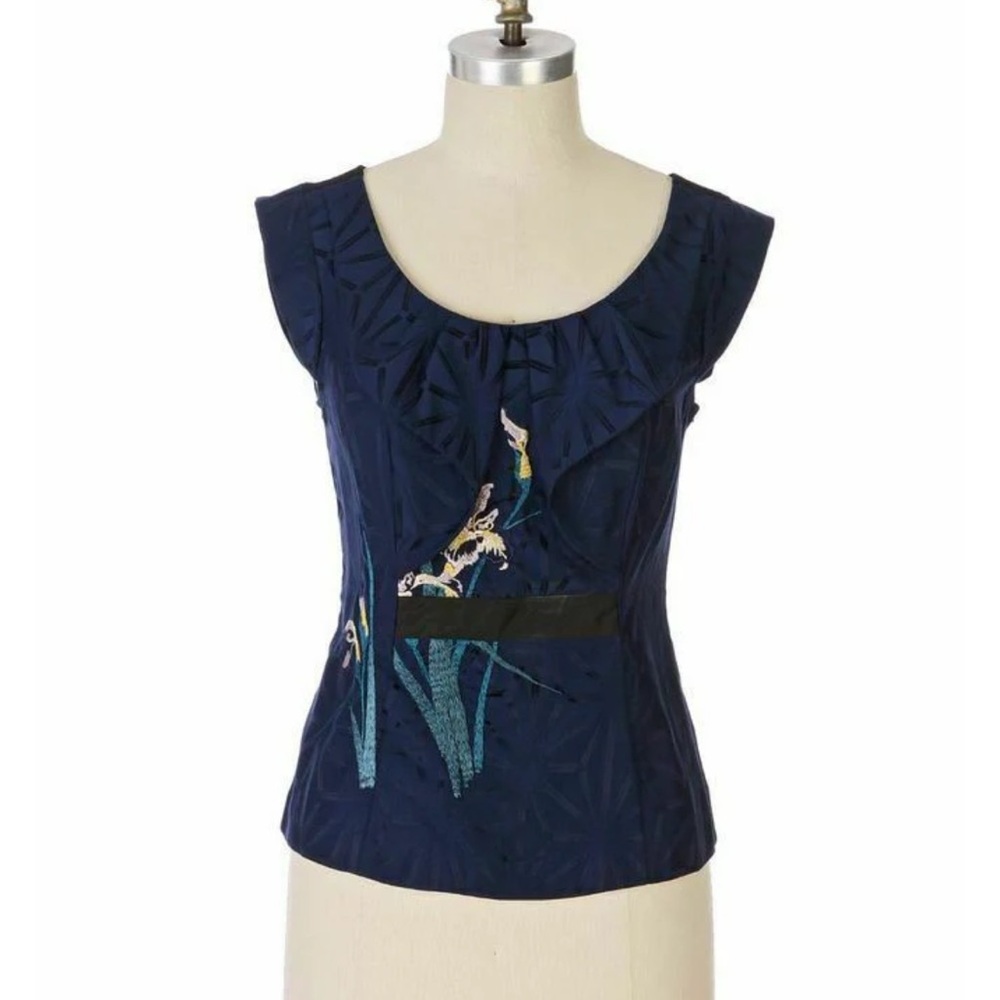 Anthropologie embroidered top